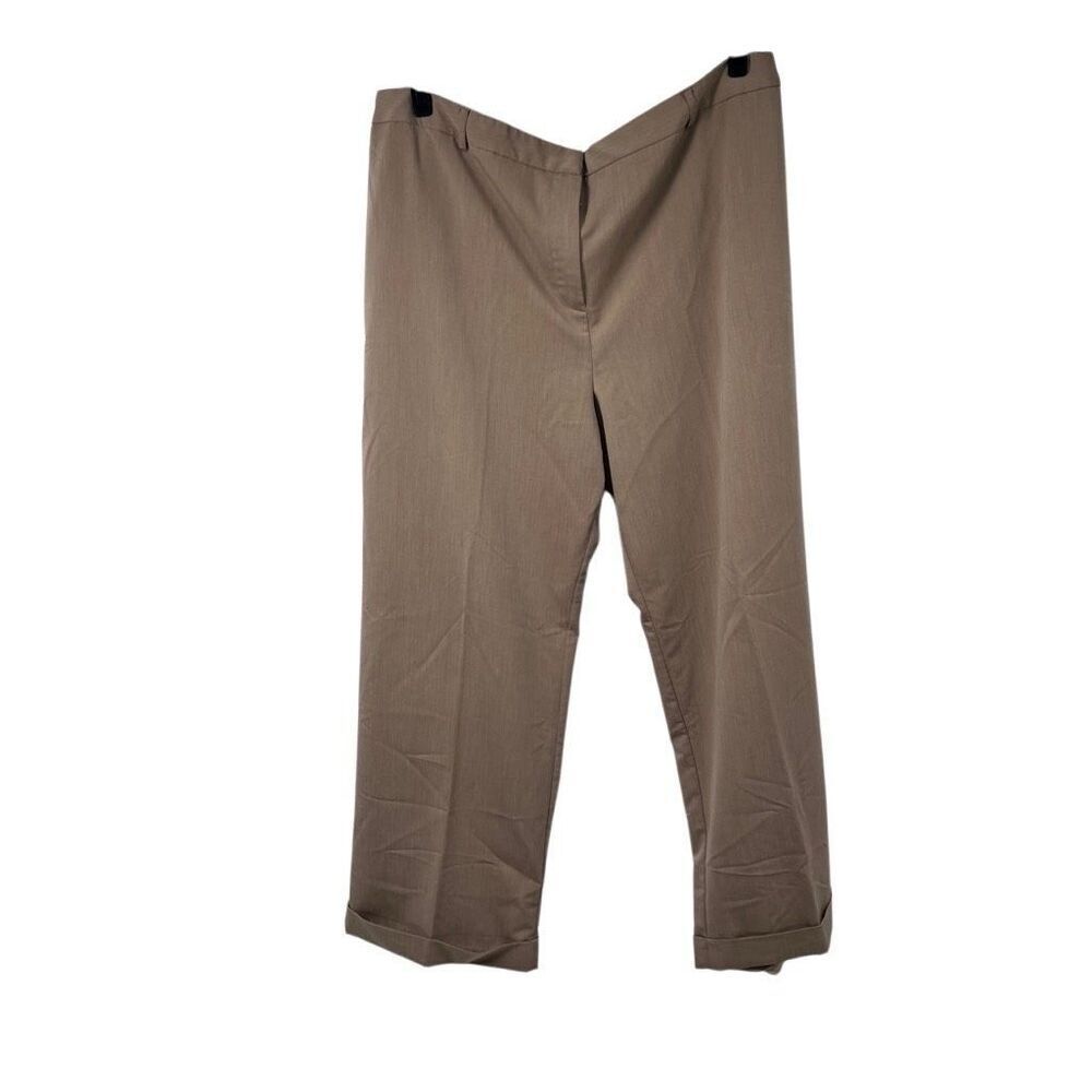 Women’s Plus 26W Tan‎ Color Career Wear Dress Trouser Pants